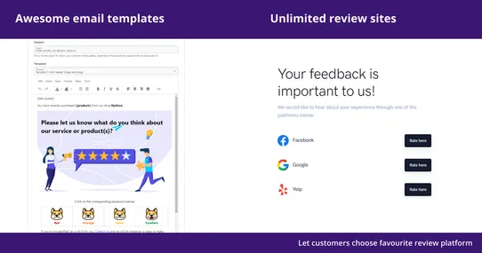 Automated Customer Reviews: Boost Google reviews, Facebook reviews, Yelp & more screenshot