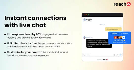 Reacho – Free Customer Support for Ecommerce Stores screenshot