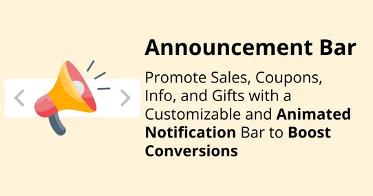 Announcements Bar Pro: Boost Sales with Animated Notifications Bar screenshot