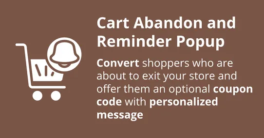 Cart Abandon & Reminder Popup screenshot