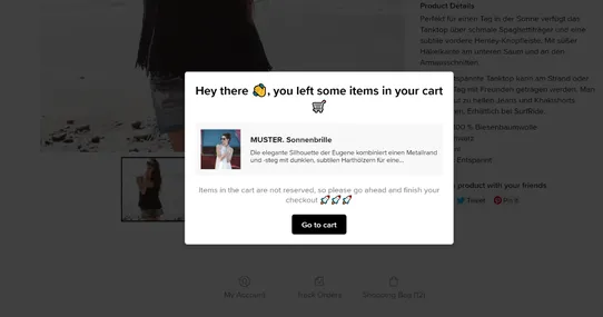 Cart Abandon & Reminder Popup screenshot