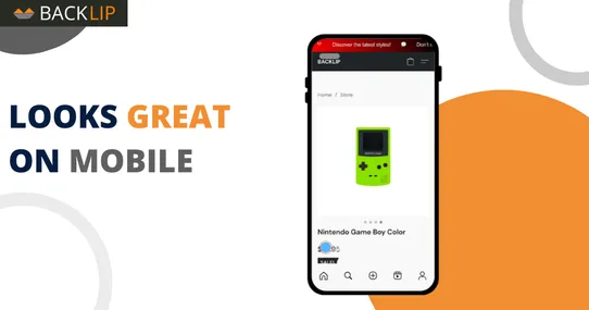 BACKLIP Scrolling Announcement Bar screenshot