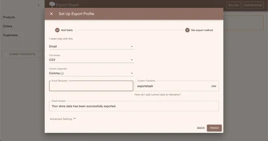 Export Stash Product & Order Exporter screenshot