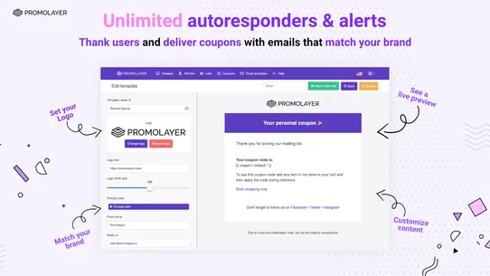 Promolayer: All-in-one popup, banner, gamification, email capture & CRO platform screenshot