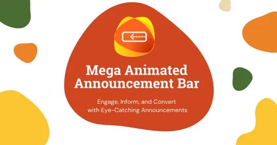 Mega Animated Announcement Bar screenshot