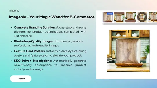 Imagenie AI: AI-Powered Images, Blog, Descriptions, SEO, and Branding to Transform Product Listing screenshot