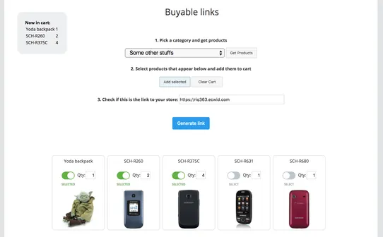 Buyable Links screenshot