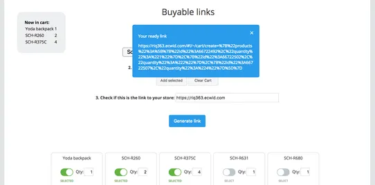 Buyable Links screenshot