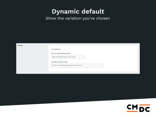 Dynamic Default Variations screenshot