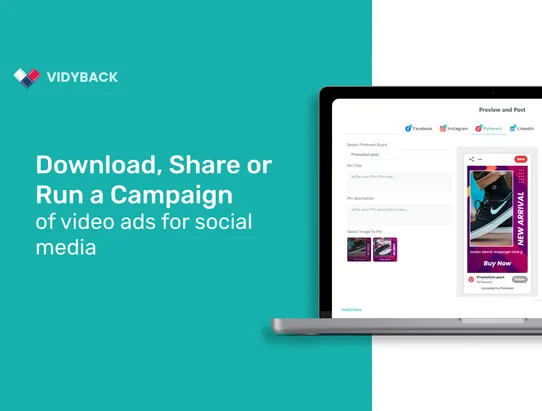 VidyBack: Video Ads for Social Media screenshot