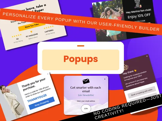 Poper: Widgets, Popups & Embeds Powered by AI screenshot