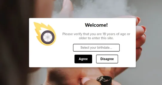 Age Verification Popup (18+) screenshot