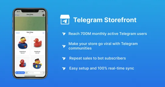 Telegram Storefront: Grow your sales with Telegram screenshot