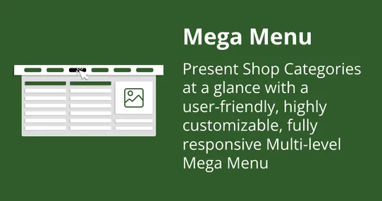 Mega Menu: Present Shop Categories at a glance with a Multi-level Mega Menu screenshot