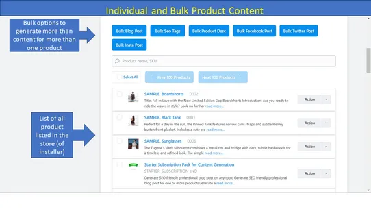 ContentGenie AI: Generate Blog post, Product Data, SEO, Social Media Content For Store screenshot