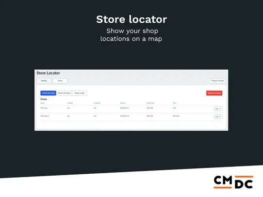 Store Locator screenshot