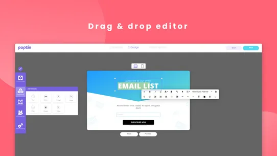 Poptin: Smart Popups and Contact Forms screenshot