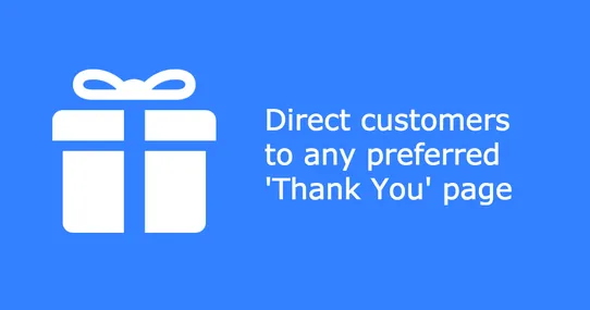 Custom Redirect for “Thank You” Page screenshot