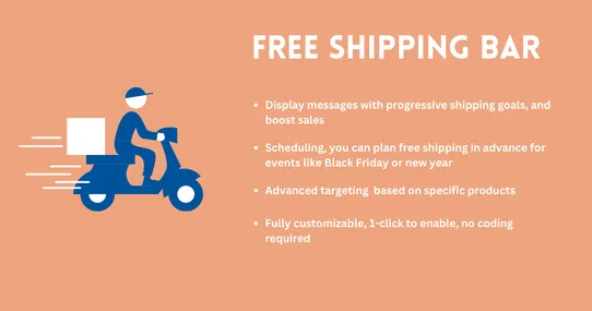 Free Shipping Bar screenshot