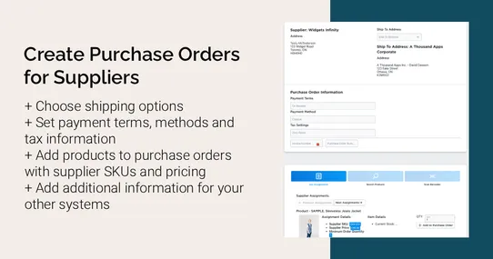 Supplier Purchase Orders screenshot