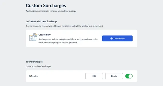 Smart Cart Surcharges screenshot