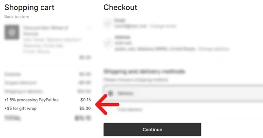 Smart Cart Surcharges screenshot