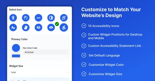AxOrigin Accessibility Widget screenshot