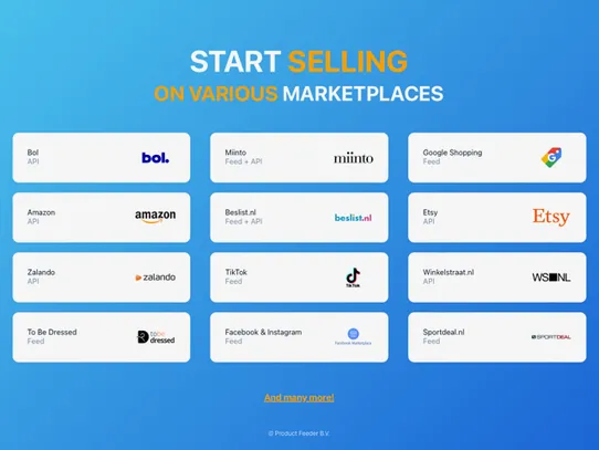 Product Feeder screenshot