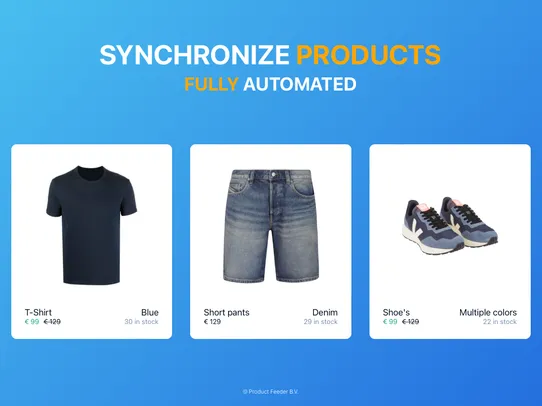 Product Feeder screenshot