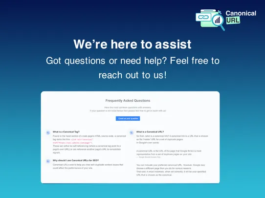 Canonical Tag URL for SEO screenshot
