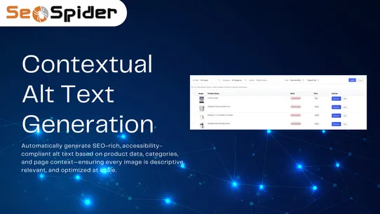 SEO Spider: One Platform for Ecommerce SEO, Image Optimization, and Alt Text screenshot