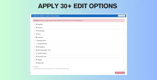 BulkEdit Pro: Smart Bulk Editor + Rollback screenshot