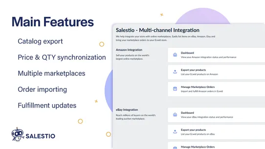 Salestio: Marketplace Integration screenshot
