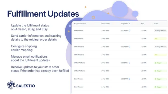 Salestio: Marketplace Integration screenshot
