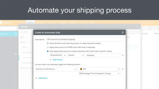 Endicia.com Orders screenshot