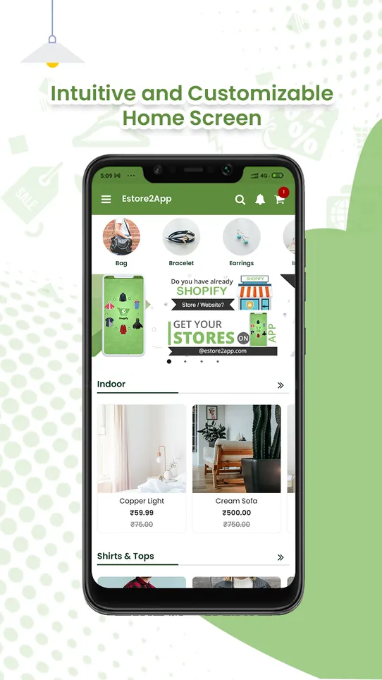 eStore2App Mobile App Builder screenshot