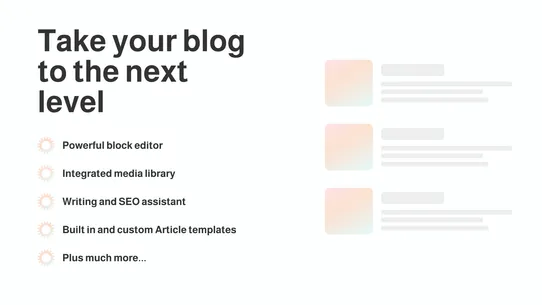 Blogity SEO &amp; AI Blog Builder screenshot