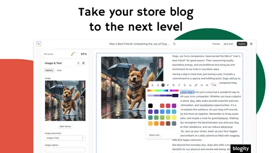 Blogity SEO &amp; AI Blog Builder screenshot