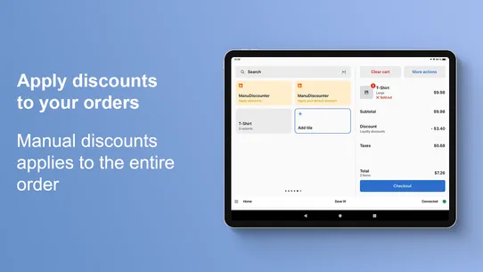 Manual Discounts (POS) screenshot