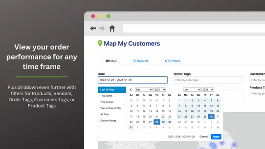 Map My Customers ‑ Orders Map screenshot