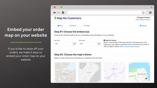 Map My Customers ‑ Orders Map screenshot