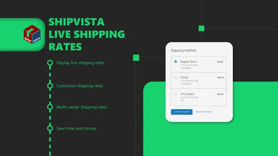 Live Shipping Cost Calculator screenshot