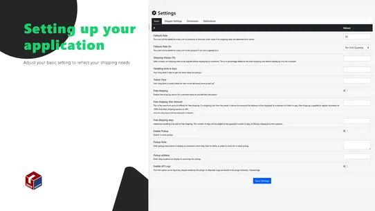 Live Shipping Cost Calculator screenshot