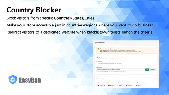 Easyban ‑ Country Blocker screenshot