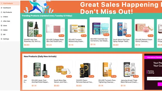 Flowpallet‑Beauty Dropshipping screenshot