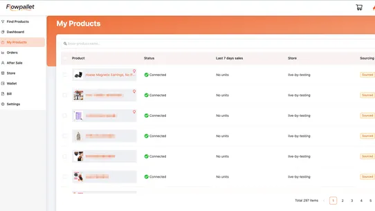 Flowpallet‑Beauty Dropshipping screenshot