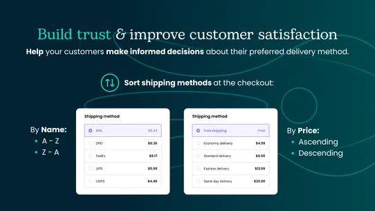 OCT Hide Shipping Methods screenshot