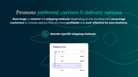 Octolize Hide &amp; Sort Shipping screenshot