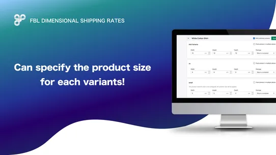 FBL DIMENSIONAL SHIPPING RATES screenshot