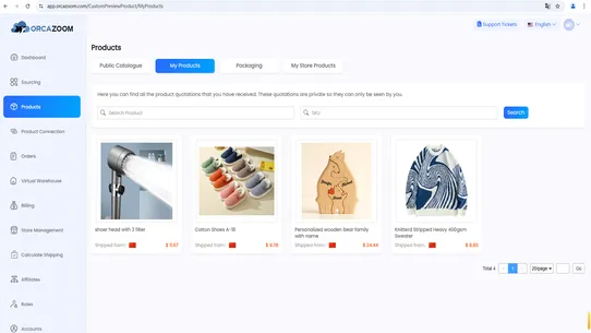 ORCAZOOM Dropshipping screenshot